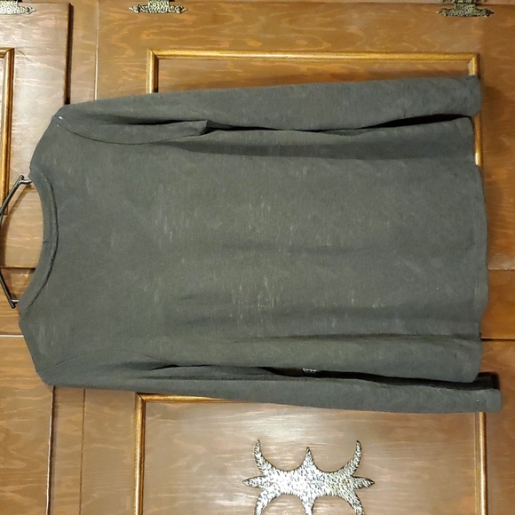 BNWOT Bobeau long sleeve light weight gray sweater sz M - Picture 5 of 5